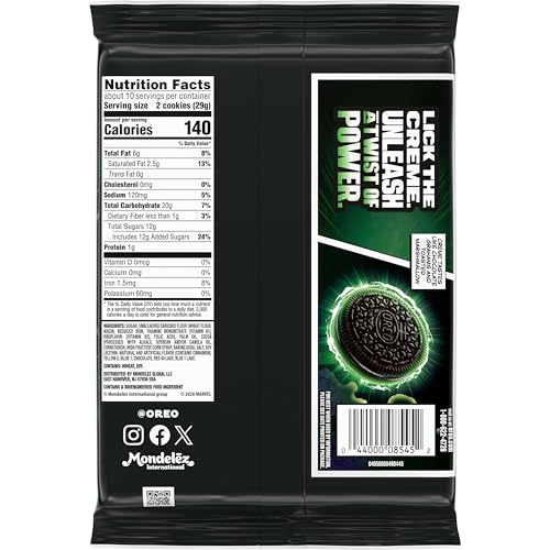 MARVEL OREO STUF OF DOOM CHOCOLATE SANDWICH COOKIES, SPECIAL EDITION, 10.68 OZ