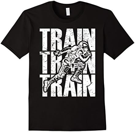 Train Train Train Football Motivational T-Shirt Mens Womens