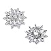 ELEGANTPARK AS Women Sunshine Design Wedding Party Prom Decoration Crystals Clutch Dress Hat Shoe Clips 2 Pcs Silver