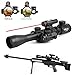 GOHIKING Tactical 3-9x40mm Illuminated Rifle Scope with Red Sight and Red Dot Sight of Red/Green Reticle Mount
