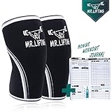 Knee Sleeve For Support & Compression | 7mm Thick, Durable & Anatomic Neoprene Knee Brace| Perfect For Squats, Weightlifting, Powerlifting & Crossfit