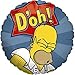 7 pc Homer Simpson D'oh Balloon Bouquet Cartoon Theme Dad Happy Birthday Decor