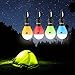 HZDone LED Camping Light Bulb, Portable LED Tent Lamp 3 Modes for Backpacking Camping Hiking Fishing Emergency and Outdoor Adventures Emergency Lights, Battery Powered Camp Lantern （4 Pack）