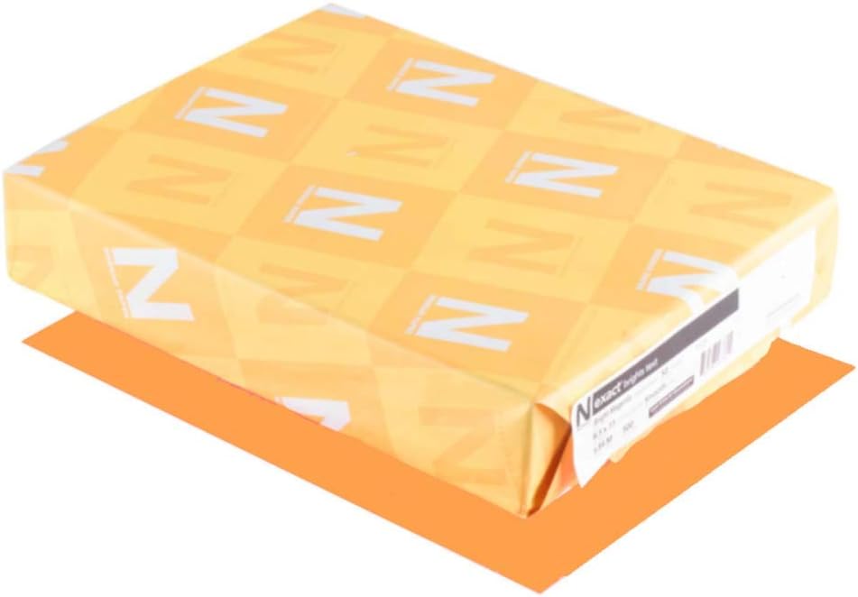 Exact Color Copy Paper, 8-1/2 x 11 Inches, 20 lbs, Bright Orange, Pack of 500 - 87300: Industrial & Scientific