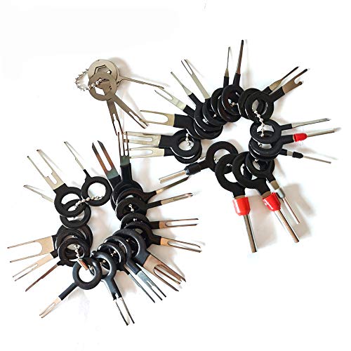 39 Pcs Pins Terminals Removal Tools for Car Auto Wire Connector, Terminal Pin Extractors Puller Remover Repair Key Tools Set Terminal