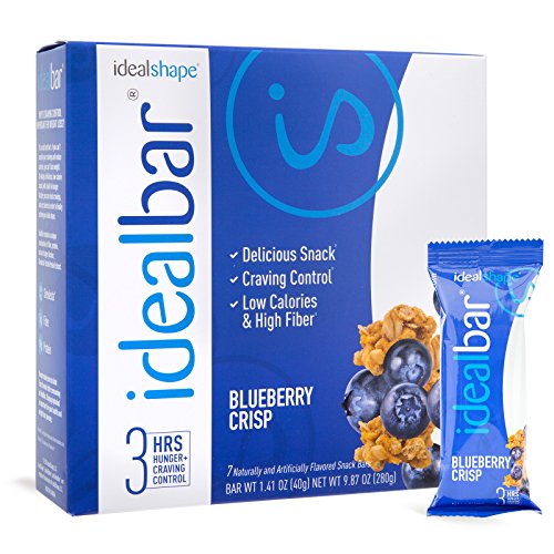 IdealBar, Meal Replacement Bars, w/ Hunger Blocker, High Protein, 7