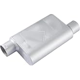 Universal Exhaust Muffler, 3" Offset In/Out, 18" Overall | Aggressive Sound, Anti-corrosive, Chamber Performance, For Cars, Trucks