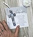 Gift for Godparents from Godchild -Handmade in USA Mosaic Glass Cross with Touching Sentiment For Holiday, Birthday, Appreciation, Christian Godparent Gift from Godchild