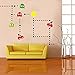 ufengke® Cartoon Pac-Man Games Wall Decals, Children's Room Nursery Removable Wall Stickers Murals