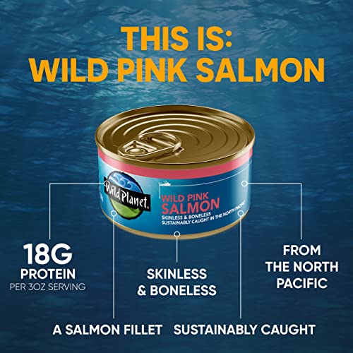 Wild Wild Pink Salmon, Canned Salmon, Sustainably Caught, Non