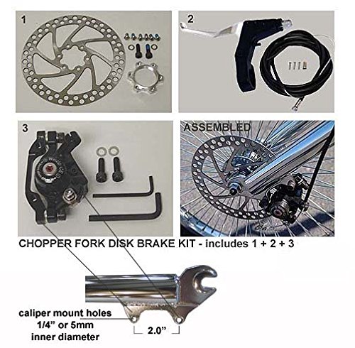 Chopper Bicycle Fork Disc Brake Conversion Kit