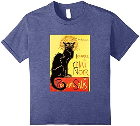 Kids Chat Noir - Black Cat 8 Heather Blue