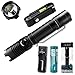 Olight M1X Striker 1000 Lumens Cree Xm-l2 LED Flashlight With Attack Head With 3400mAh Battery and Battery charger and SKYBEN Holster