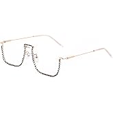 Naimo Half Frame Sparkling Crystal Sunglasses UV Protection Rhinestone Sunglasses Without Lens