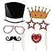 UNOMOR Photo Booth Props for Birthday - 56 Count