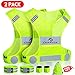 GoxRunx 2 Pack Reflective Vest Running Gear Ultralight Runner Safety Vest+Armbands & Bag