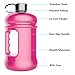 THYTOB 2.2 Litre(74OZ) Sport Water Bottle -Water Jug-Wave Bottles-Drinking Bottle-3.2 Inch Wide Mouth with BPA Free (Pink)