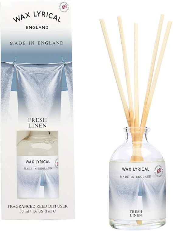 Wax Lyrical 50 ml Reed Diffuser, Fresh Linen Amazon.co.uk Kitchen & Home