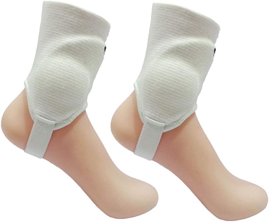 Ankle guards (x 1 Pair Shield Protector Dual Sided Pads for Soccer Football (White Color) : Sports & Outdoors