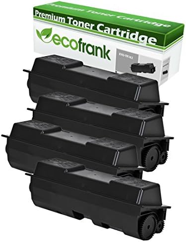 EcoFrank Compatible Toner Cartridge Replacement for Kyocera TK162 1T02LY0US0 (Black, 4-Pack)