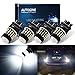 AUTOGINE 4pcs 1000 Lumens 9-30V 3157 3156 3057 3056 4157 LED Bulbs 3014 54-EX Chipsets with Projector for Reverse Back Up Lights DRL Tail Brake Lights, Xenon White