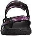 Skechers Women's Reggae Brush Strokes Flip Flop, Black/Purple, 8 M US