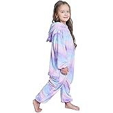 Riverchan Kids Unicorn Onesie Animal Pajamas Halloween Cosplay Costume Sleepwear Gift for Girls