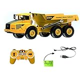 Coaste Large Remote Control Articulated Dump Truck Transportation Model Car Toy,Engineering Large Truck Tipping Bucket Car,High Simulation,Kids Present.
