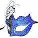 Ubauta Masquerade Mask For Women Venetian Mask/Halloween/Party/Ball Prom/Mardi Gras/Wedding/Wall Decoration (Blue Butterfly)