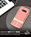 Galaxy S8 Case, Vena [vAllure] Wave Texture [Bumper Frame][CornerGuard Shockproof | Strong Grip] Slim Hybrid Cover for Samsung Galaxy S8 (Gold/Coral Pink)