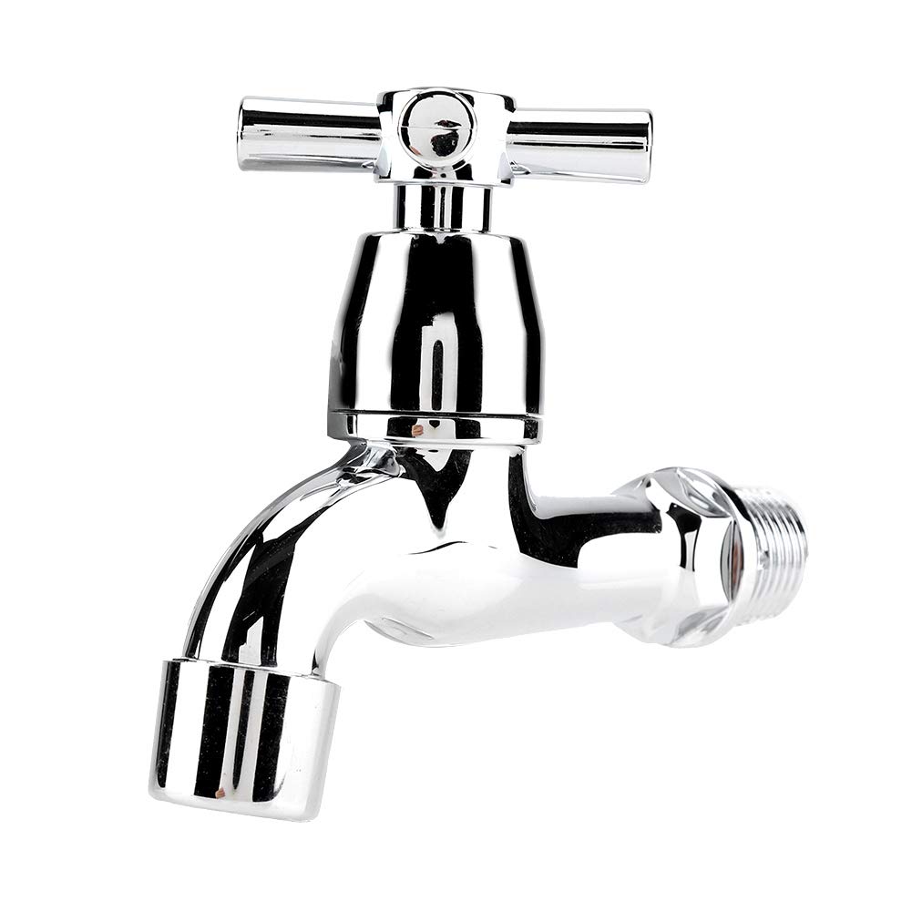 Cold Water Faucet Sink Basin Water Tap ABS Washing Machine Water Faucet Professional Single Spout Basin Water Tap for Bathroom Kitchen(#3)