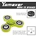 Yomaxer Fidget Spinner,EDC Spinner Toy,Tri-Spinner Fidget Toy Nylon PA Material Hybrid Si3N4 Ceramic Bearing (Green)