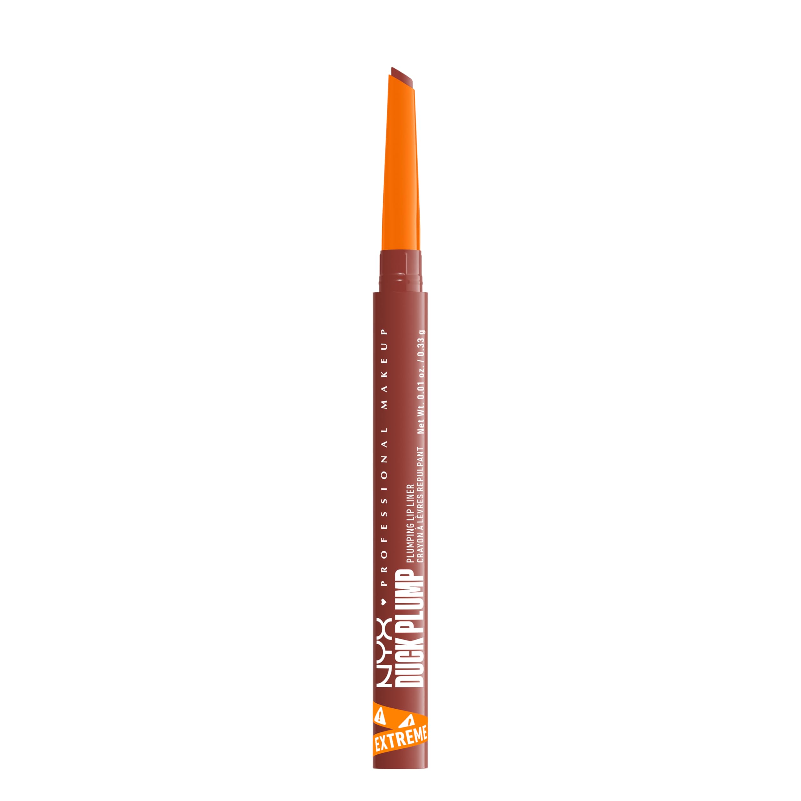 NYX Professional Makeup Plumping Lip Liner, Lip Liner, Up To 10 HR Wear, Matte Finish, Duck Plump, Swollen Spice