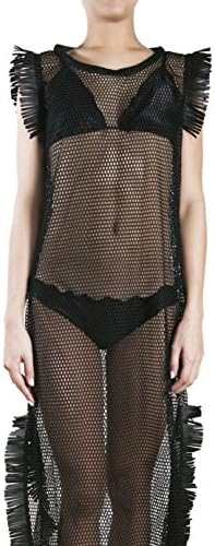 Khoul Women Maxi Cover Up (Black Mesh)