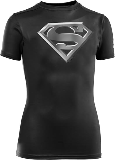 magliette under armour bambino nere