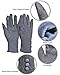 Beurlike Women's Winter Gloves Touch Screen Thick Fleece Lined Warmest Gloves(Gray)