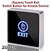 DC 12V NC NO Square, ZOTER Touch Sensor Door Exit Release Button Switch w LED Light