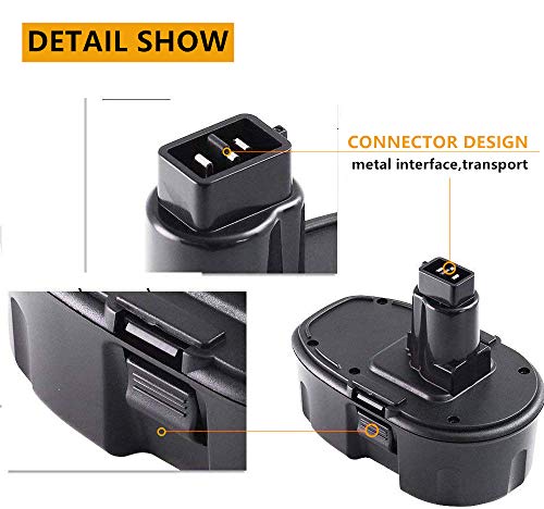 2PACK DC9098 Battery 4.0Ah Replacement for Dewalt 18 Volt Battery XRP DE9096 DE9098 DW9095 DW9096 DW9098 DE9503 DC9099 DE9039 DE9095 Compatible with 18V Cordless Power Tools