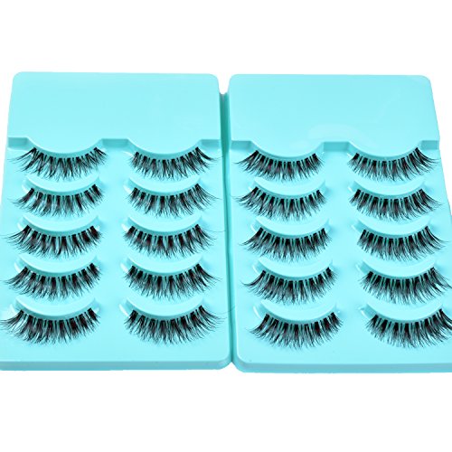 Kenzie Beauty Multipack Demi Wispies False Lashes 10 Pairs Clear Thin