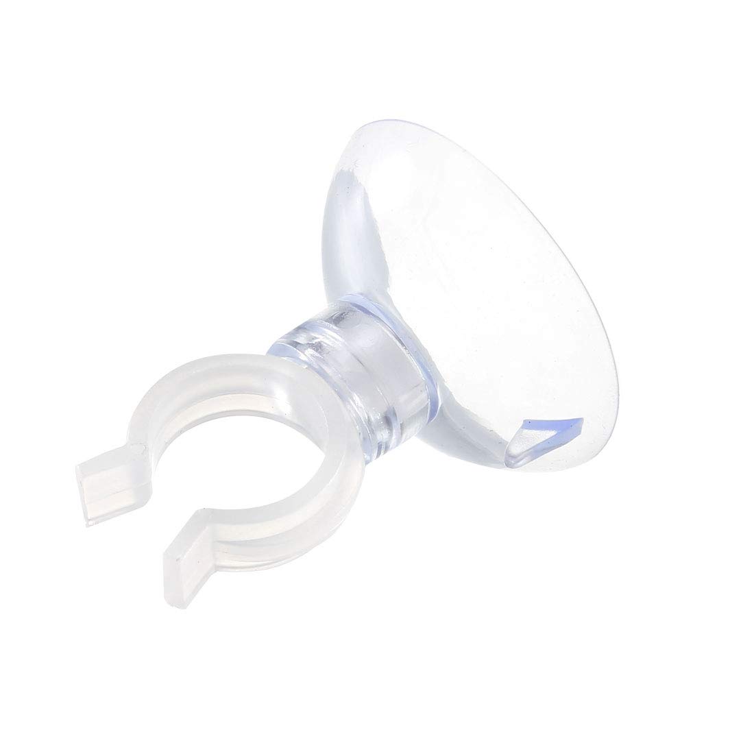 sourcing map Aquarium Suction Cup Clips Airline Tube Holders Clamps for Fish Tank Clear 13mm 12Pcs