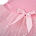 Ephex Girls Ballet Leotard Dance Tutu Dress Sleeveless Sequined Skirt Pink 4-6 Years