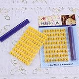 Raincol Cookie Stamps, Numbers Alphabet Stamps for Cookie Chocolate, 72pcs, 100% BPA free