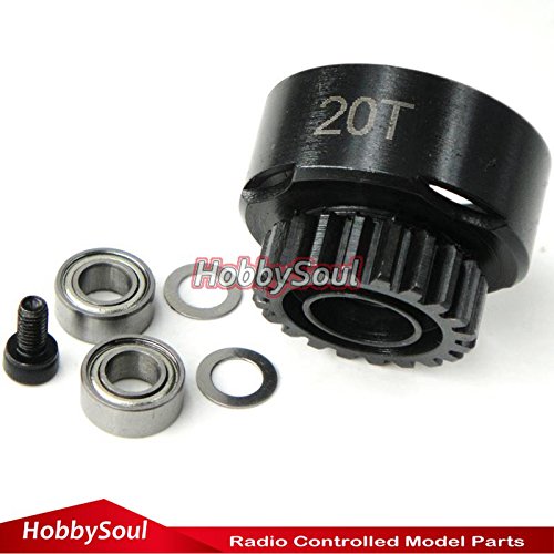 hobbysoul 20T Super Vented Racing Clutch Bell w/Bearings RC Parts