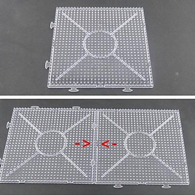 1PCS Template Clear General Linkable Large Pegboard 15*15cm Square for 5mm Hama Beads Fuse Beads-HSE