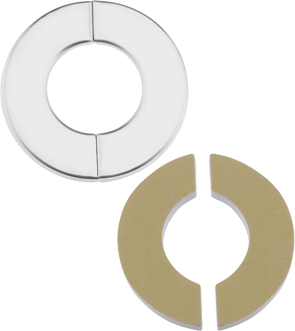 Be In Your Mind 4PC Stainless Steel Wall Split Flange Escutcheon Plate 34mm ID