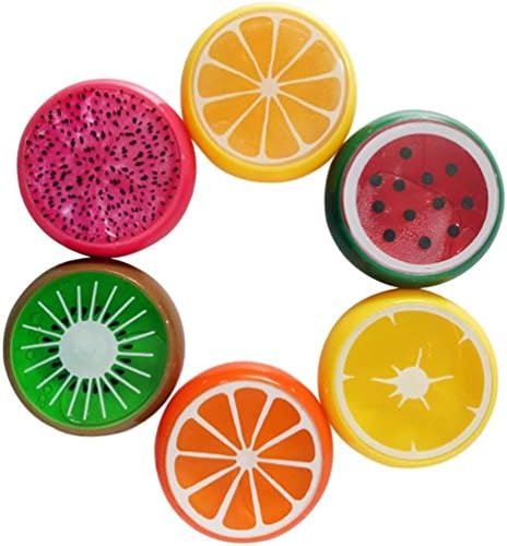 Clay, SWPS 6PC Crystal Fruit Clay Rubber Mud Intelligent Hand Gum Plasticine Slime Kid Toys, Clay, Polymer Clay, Modeling Clay, Soft Clay, Clay Tools