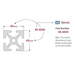 8020, 40-4040, 40 Series 40mm x 40mm 40x40