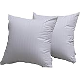 Feather Proof Pillow Protectors 18x18 Waterproof Cover for Goose Down Square Throw Pillows 2 Pack
