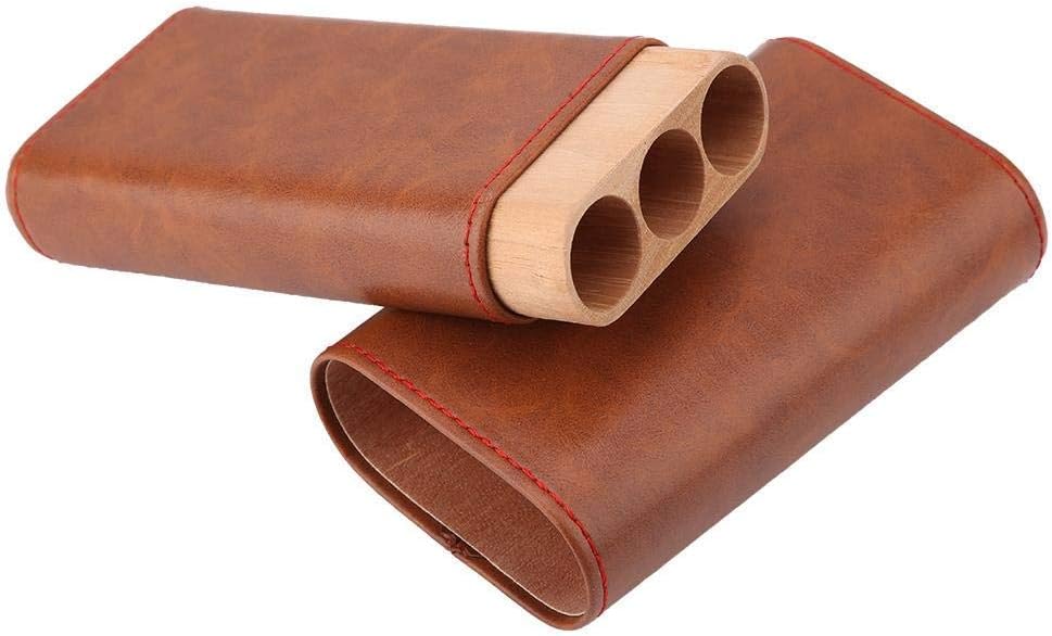 Portable Cigar Humidor Set - Travel Cigar Case, 3-Tube - View #6