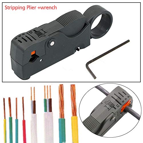 Connia Automatic Stripping Plier Cable Stripper Tools Double Blades Stripped Wire for Home Improvement - Thumbnail 4